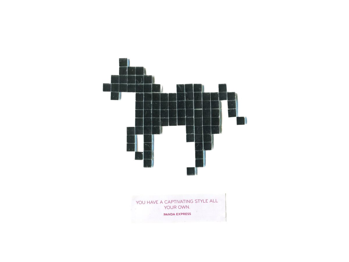 Mosaic horse